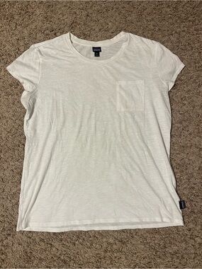 White Short-Sleeve Pocket Tee by Patagonia